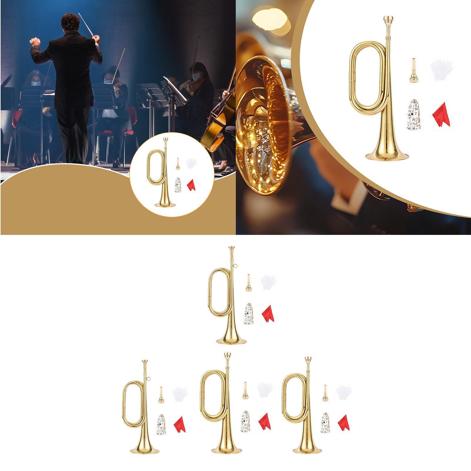 Musical Instrument Bugle - Üfleme Borusu Pirinç Trompet Başlangıç ​​Seviyesi