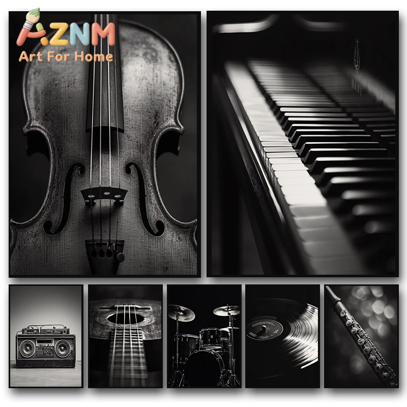 Picture Of Musical Instrument - Klasik Müzik Aletleri Fotoğraf Posteri Keman