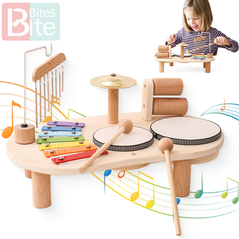 Musical Instrument Harmonium - Bebek Eğitici Oyuncaklar Ahşap Aeolian Bells
