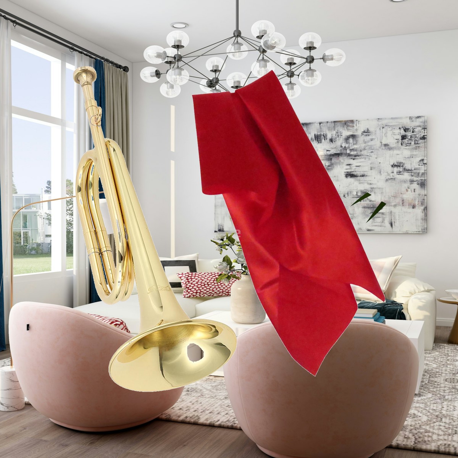 Musical Instrument Bugle - Mini Pirinç Enstrüman Trompet Ağızlığı Boru