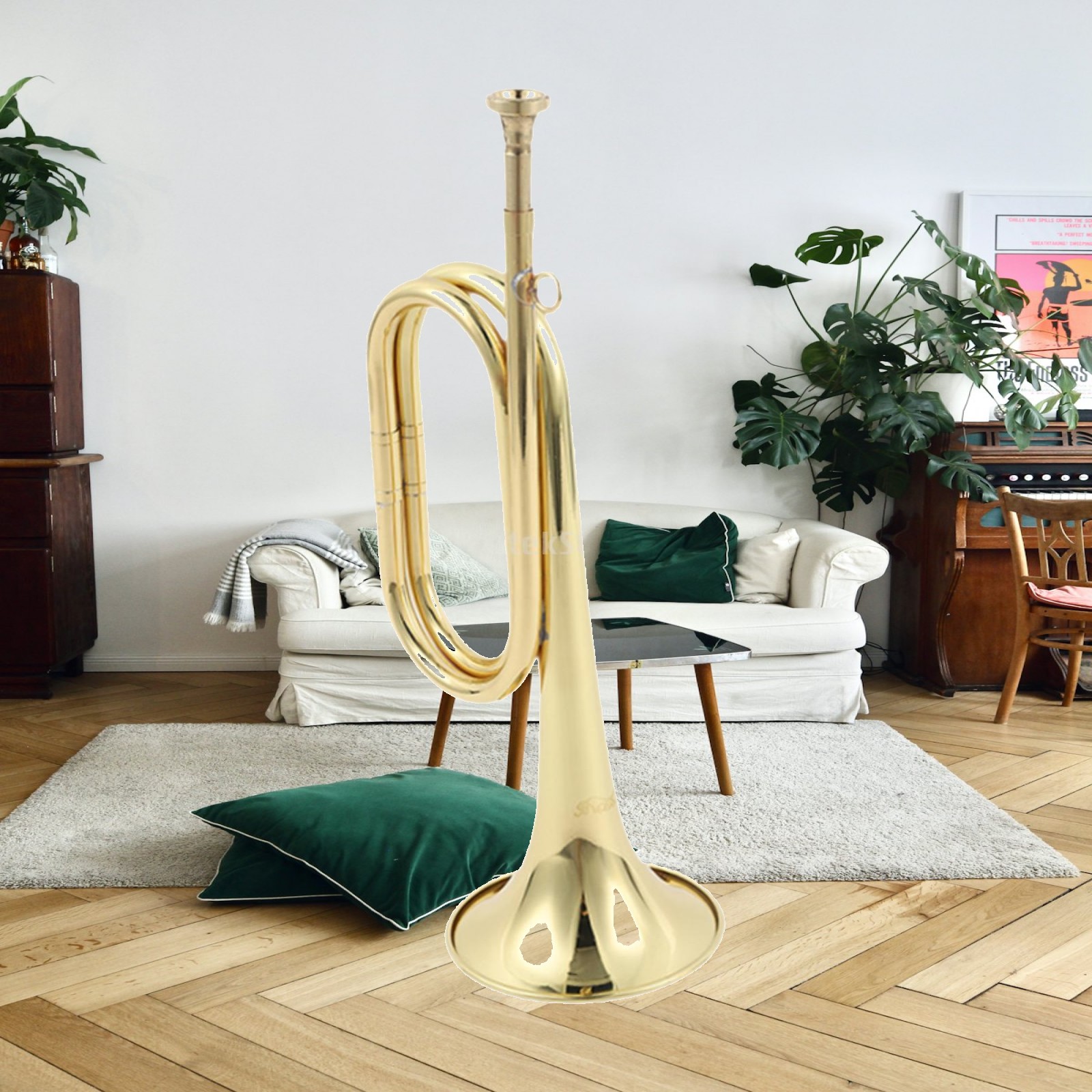 Musical Instrument Bugle - Trompet, İzci Borusu, Batı Üflemeli Çalgısı,