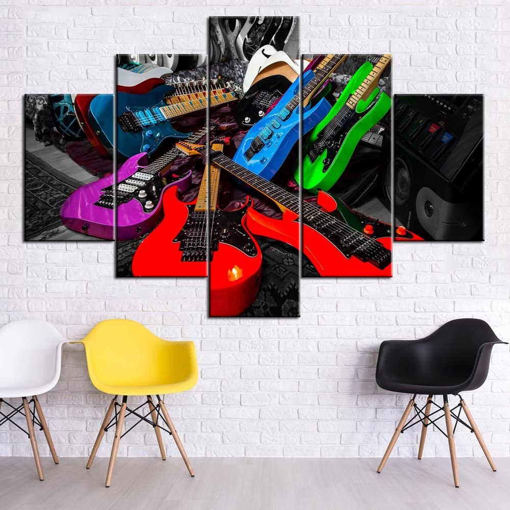 Çerçevesiz 5 Adet Müzik Aletle - Picture Of Musical Instrument incelemesi ve fiyatı