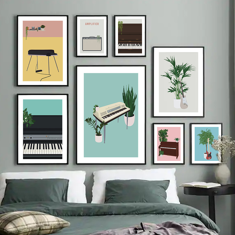 Müzik aleti illüstrasyon duvar - Picture Of Musical Instrument incelemesi ve fiyatı
