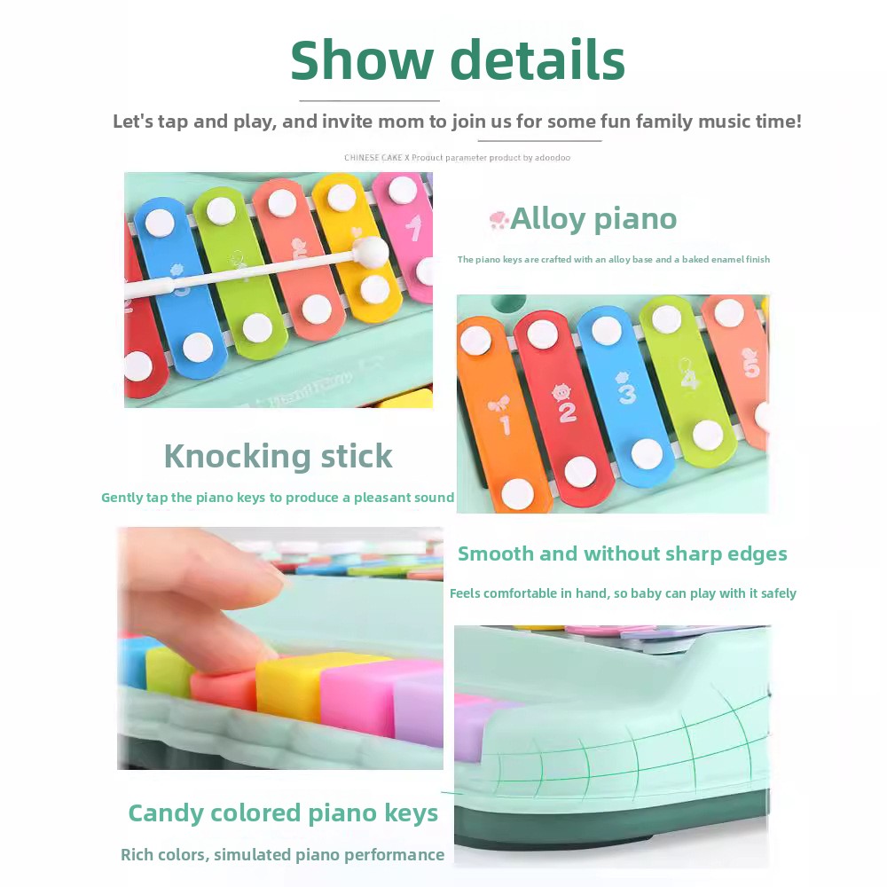 8-Note Xylophone Piyano 2'si 1 - Musical Instrument Harmonium incelemesi ve fiyatı
