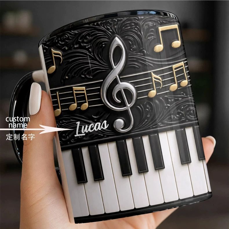 Kişiye Özel Piyano Seramik Kup - Musical Instrument And Names incelemesi ve fiyatı