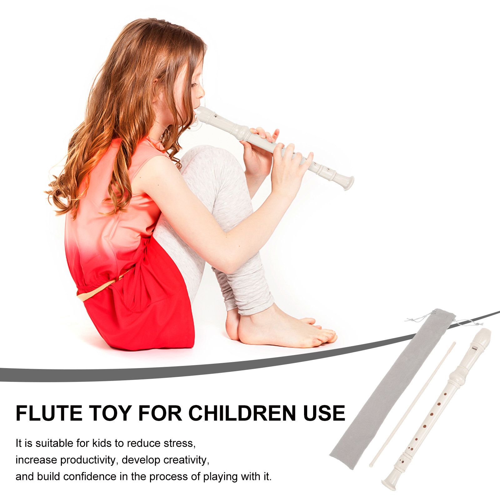 Çocuklar için 8 Delikli Klarne - Soprano Recorder Plastic incelemesi ve fiyatı